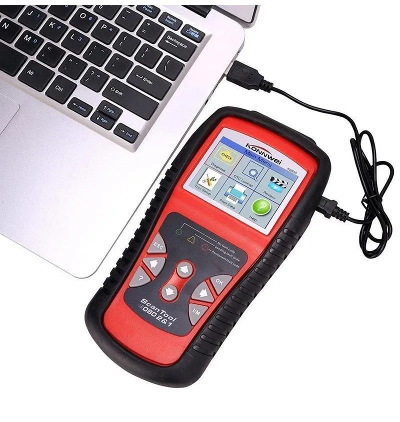 Konnwei KW830 EOBD OBD OBDII Scanner Reader Car Vehicles Diagnostic Tool Detector