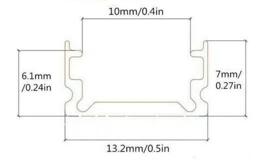 LED Aluminum Mounting "U" Channel