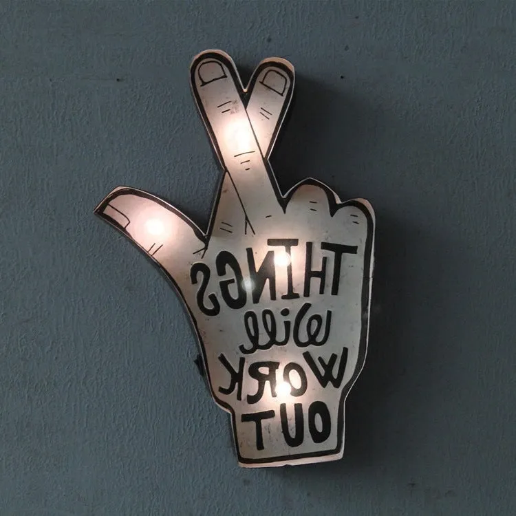 LED Neon Sign Wall, Glass Door Decoration