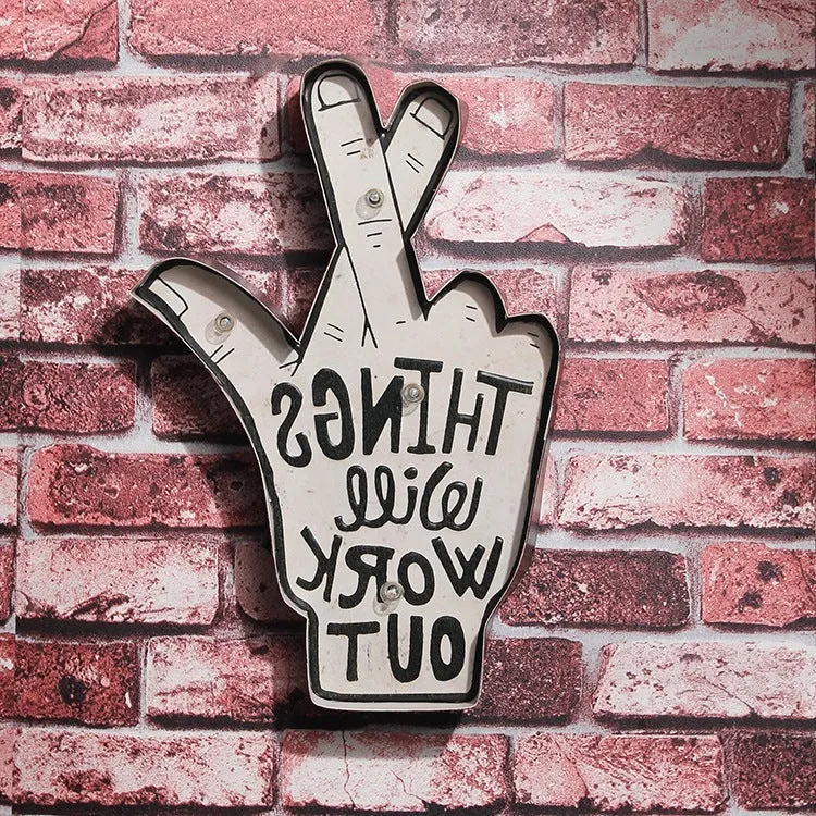 LED Neon Sign Wall, Glass Door Decoration