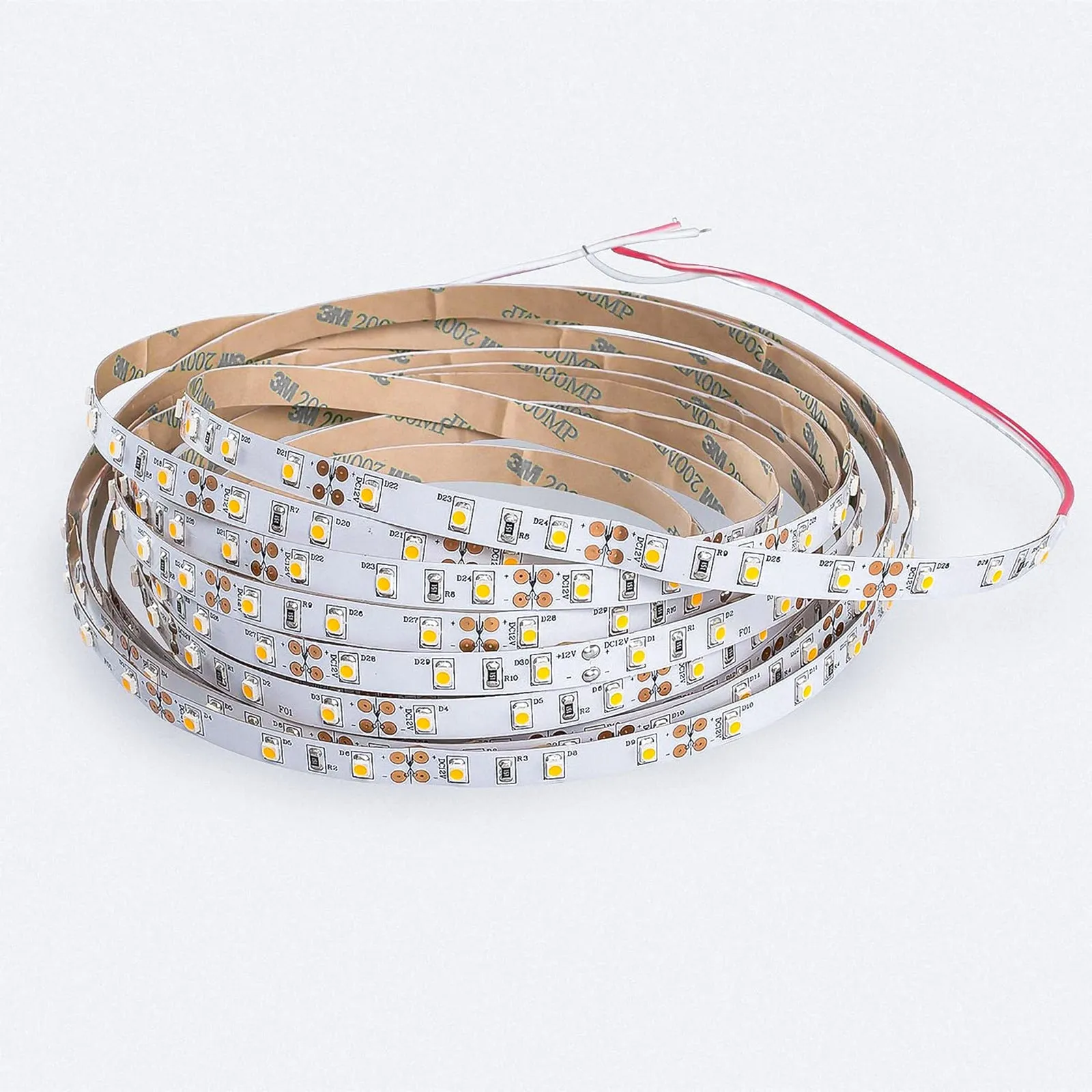 LED Strip 12V 10W IP62 3M 5M 3000K Warmwhite 5000K Coolwhite