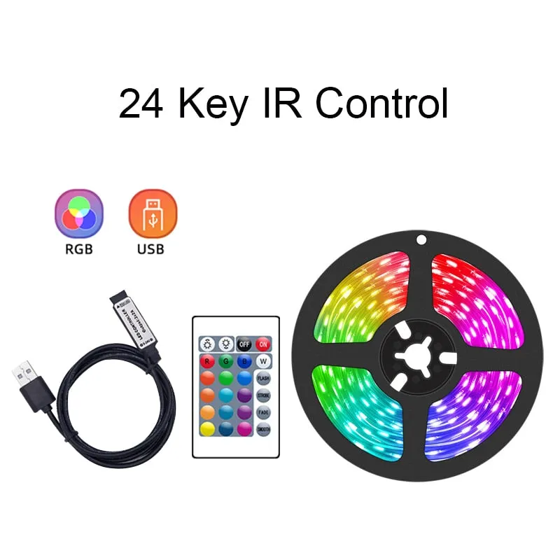 Led Strip Lights Rgb Strip With Controller Bluetooth Led Strips 5050 Led Strips Usb Bluetooth 15m For TV Room Decoration