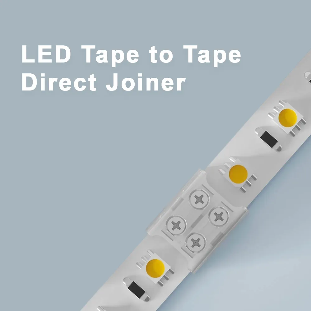 LED Tape to Tape Screw Terminal Direct Connectors