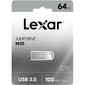 Lexar Jumpdrive M35 Metal USB 3.0 Flash Drive 64GB