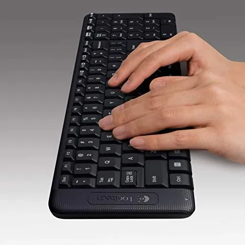 Logitech M235 Wireless Mouse for Windows and Mac - Black/Grey  Logitech K230 Wireless Keyboard