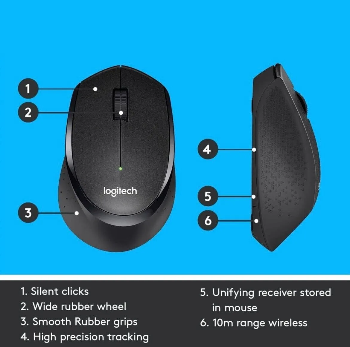 Logitech M330 SILENT PLUS Wireless Mouse