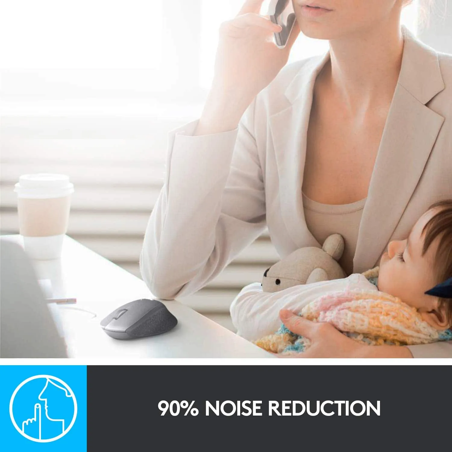 Logitech M331 Silent Plus Extra comfort and precision with SilentTouch