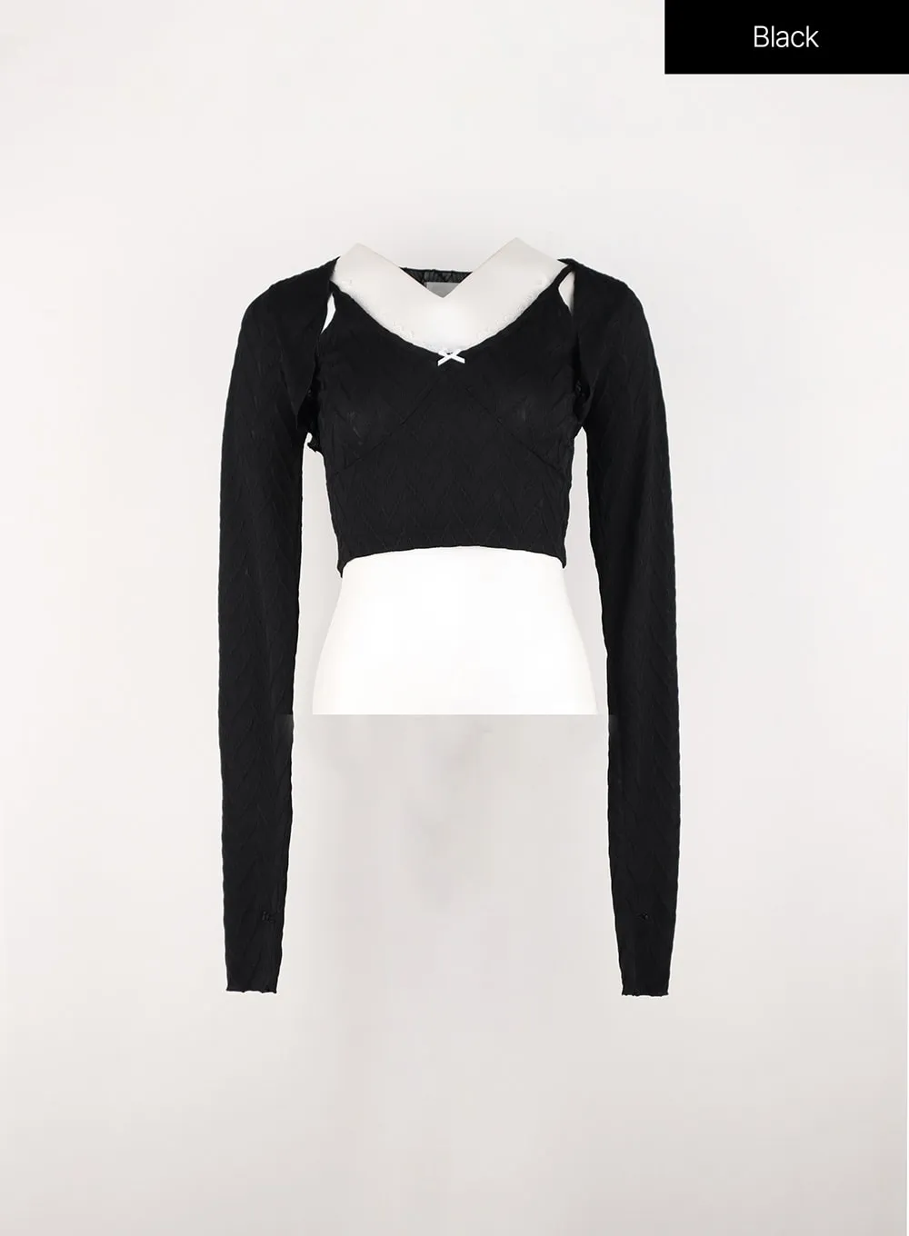 Long Sleeve Cardigan and Cami Set IN301