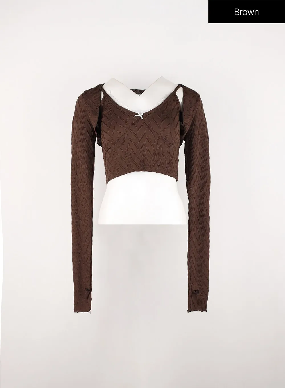 Long Sleeve Cardigan and Cami Set IN301