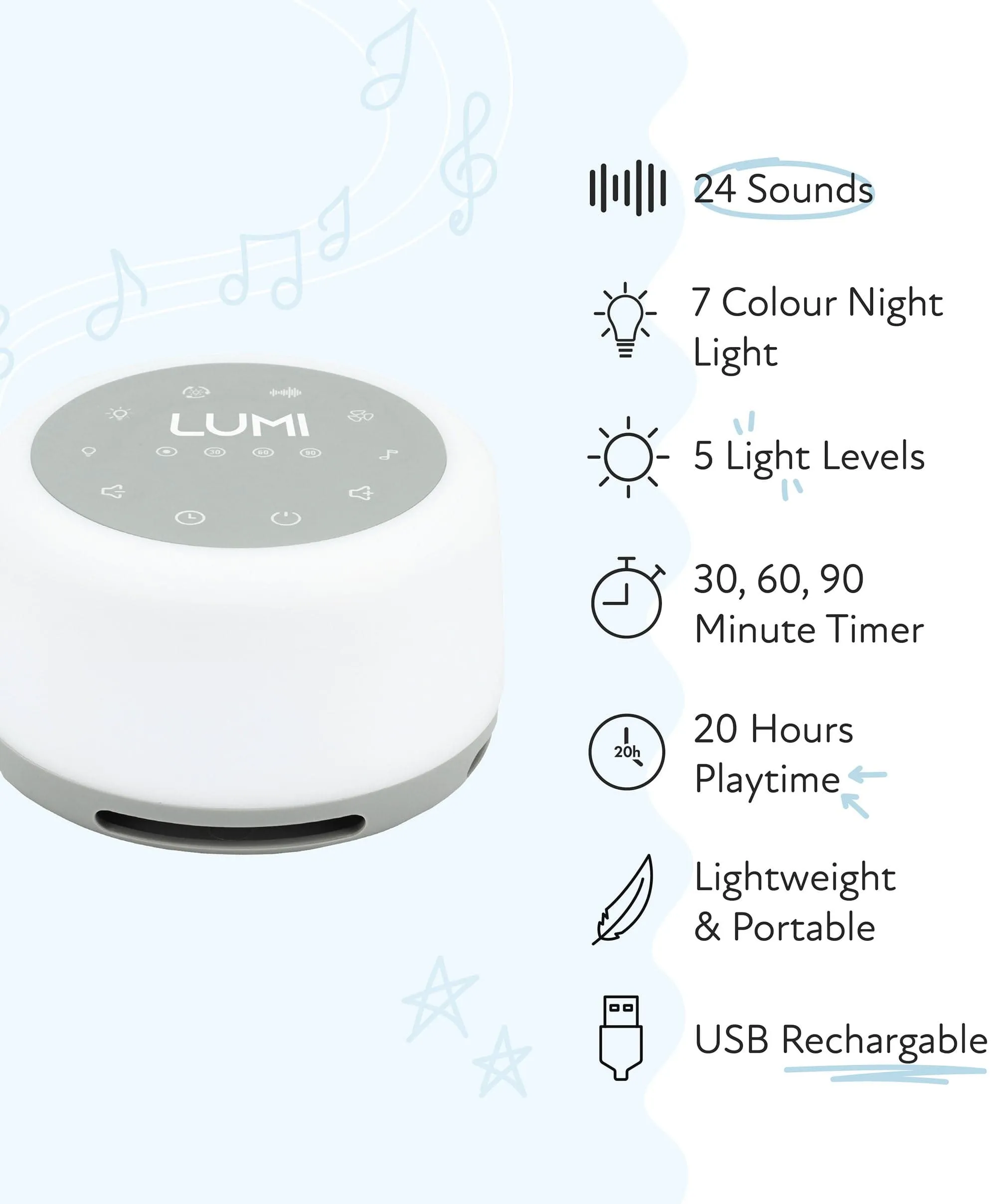 LUMI Original White Noise Machine