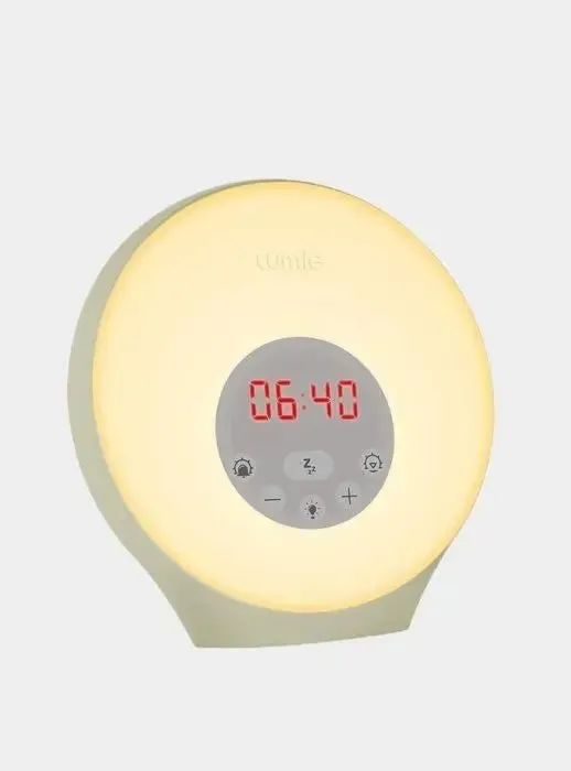 Lumie Sunrise Alarm - Sunrise Wake-up Alarm, Sunset Sleep Feature, Sounds and Mood Lighting, White
