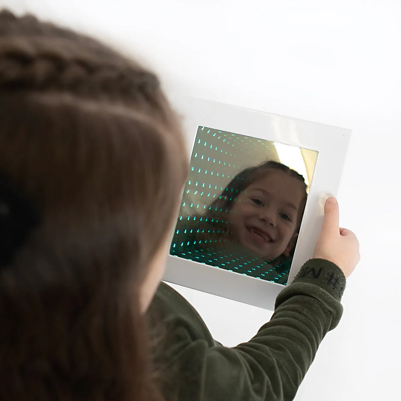 Lumina Colour Changing Square Tunnel Infinity Lamp