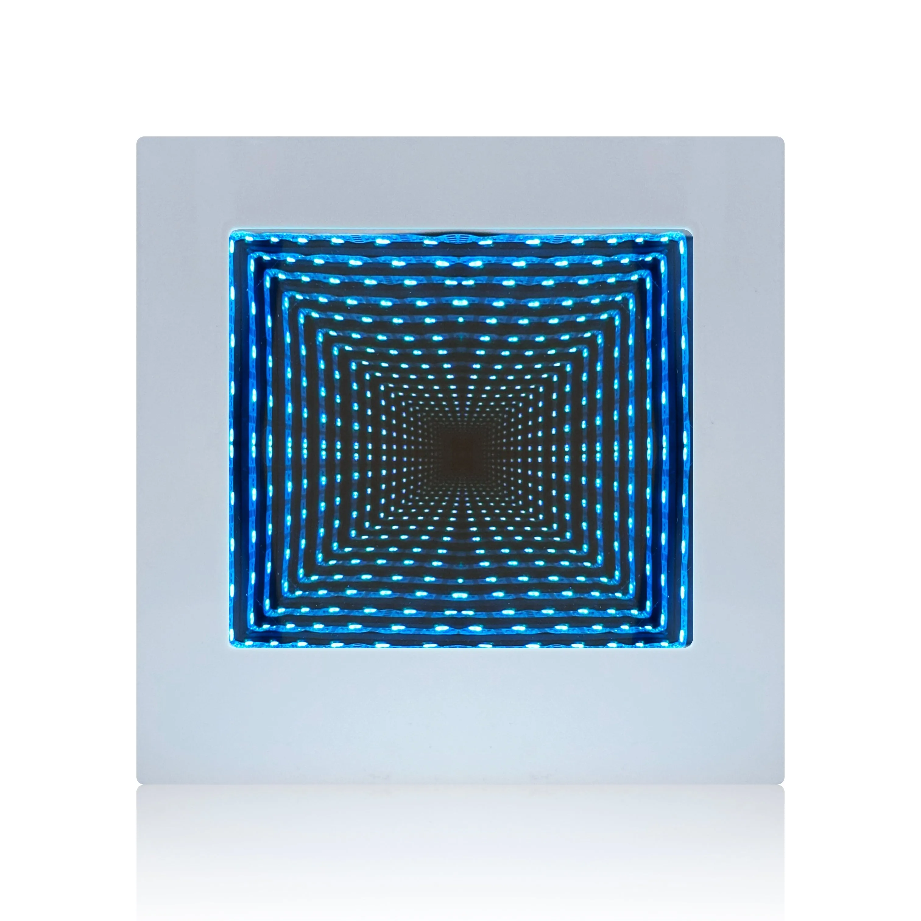 Lumina Colour Changing Square Tunnel Infinity Lamp