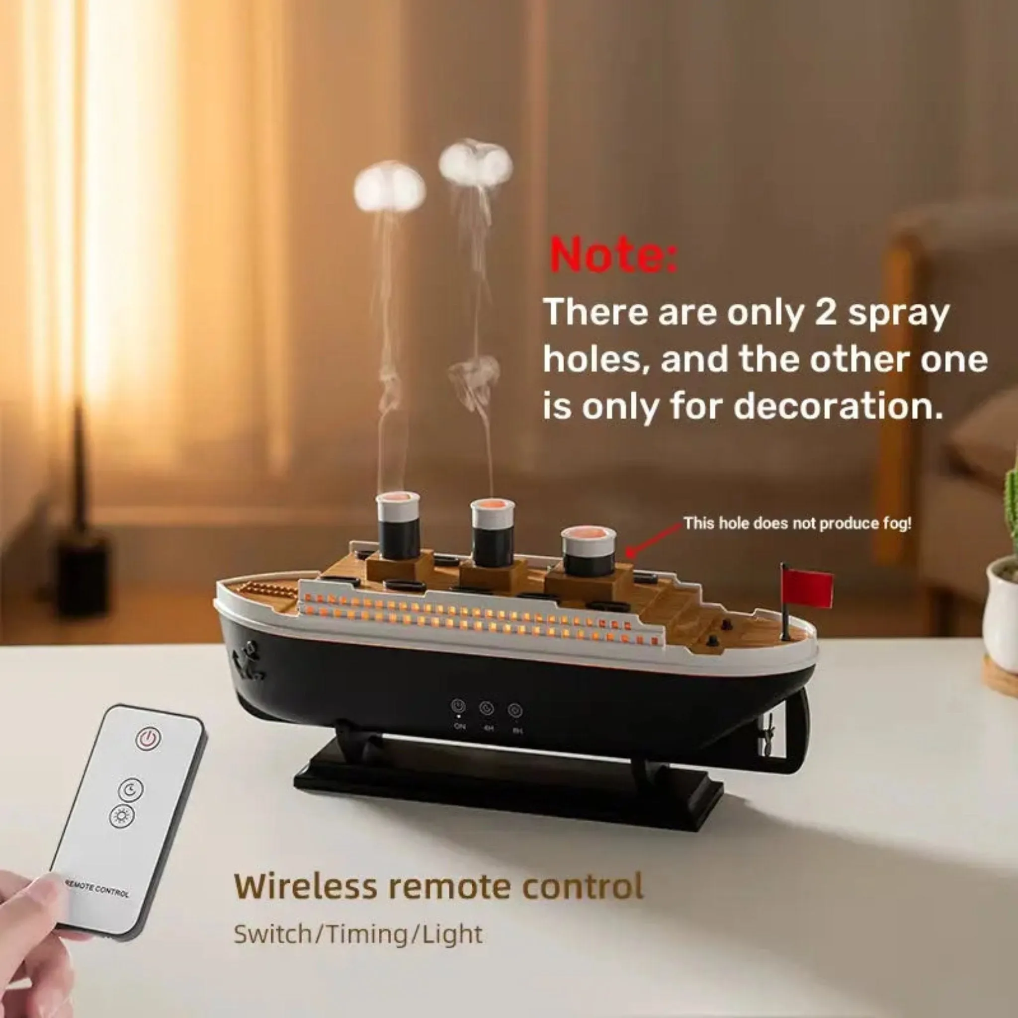 Luxury Aroma Diffuser – 250ml with Remote Control
