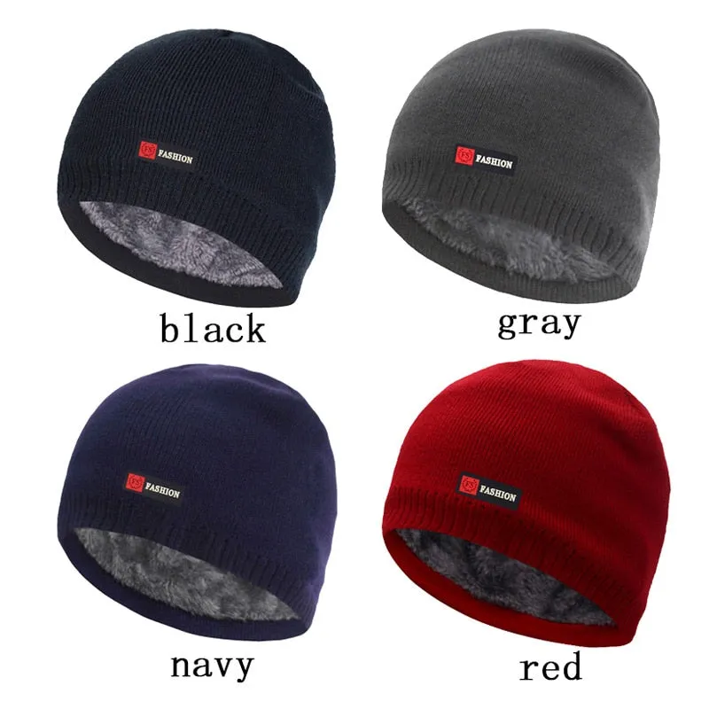 Men Winter Hats For Women Skullies Beanies Men Winter Knitted Hat Cap Scarf Fur Mask Gorras Bonnet Warm Thick шапка Beanie Hat