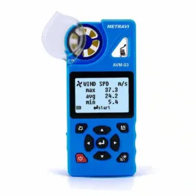 Metravi AVM-03 Multifunction Anemometer with Datalogger and WiFi / USB Interface