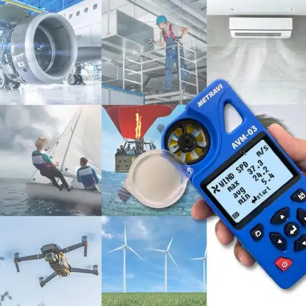 Metravi AVM-03 Multifunction Anemometer with Datalogger and WiFi / USB Interface