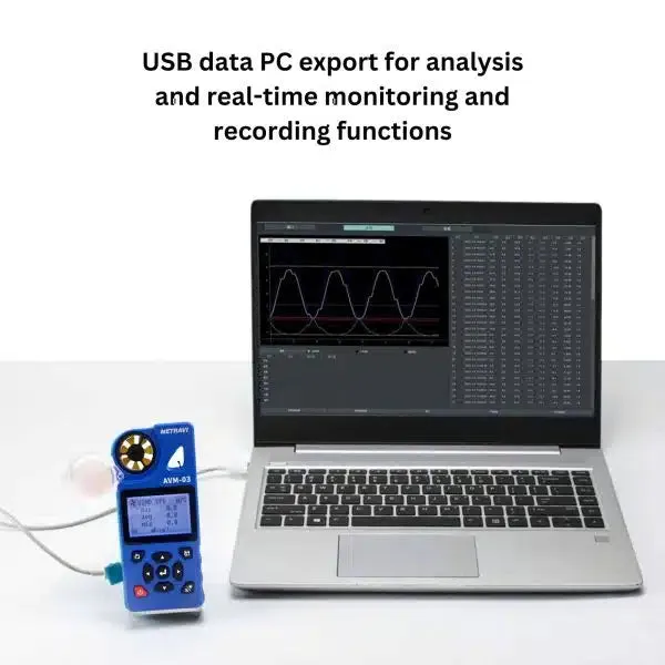Metravi AVM-03 Multifunction Anemometer with Datalogger and WiFi / USB Interface