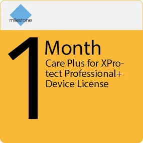 Milestone MXPPPLUSDL 1-Month Care Plus for XProtect Professional  Device License