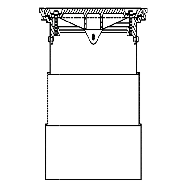 Monitoring Manhole Cover, Round 12"x8", Bolt-down Lid
