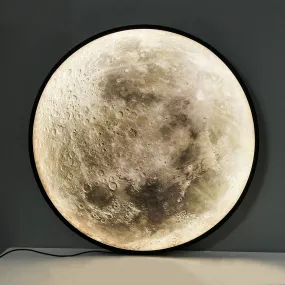 MOON MIRROR | Illuminated LED Moon Wall Lamp Moon Night Light for Wall