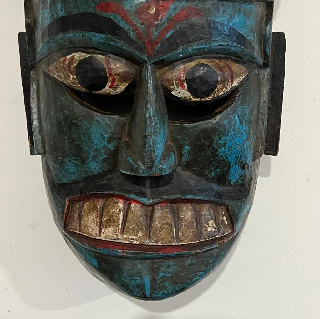 Mukhauta 5 : Vintage Wooden  Mask Nepali (1.5 feet)