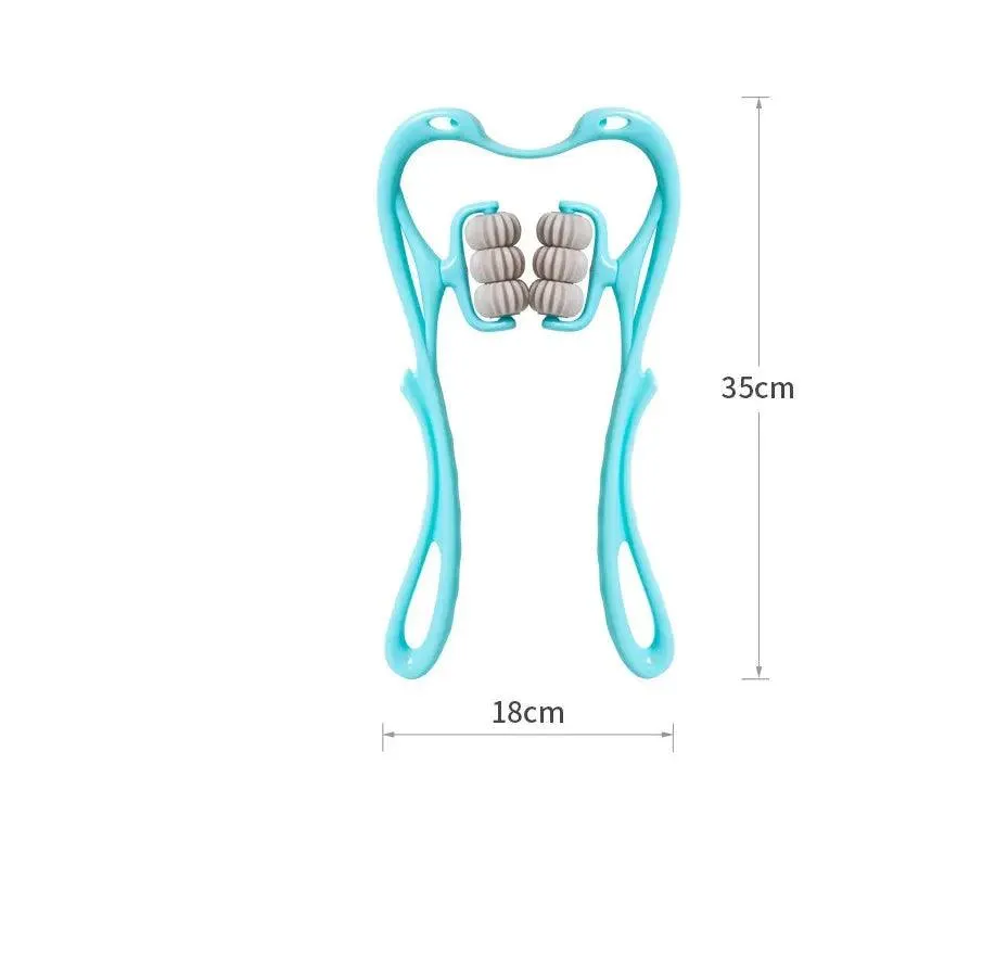 Multifunctional Massager Six-wheel Neck Relieve Roller Massage Tool