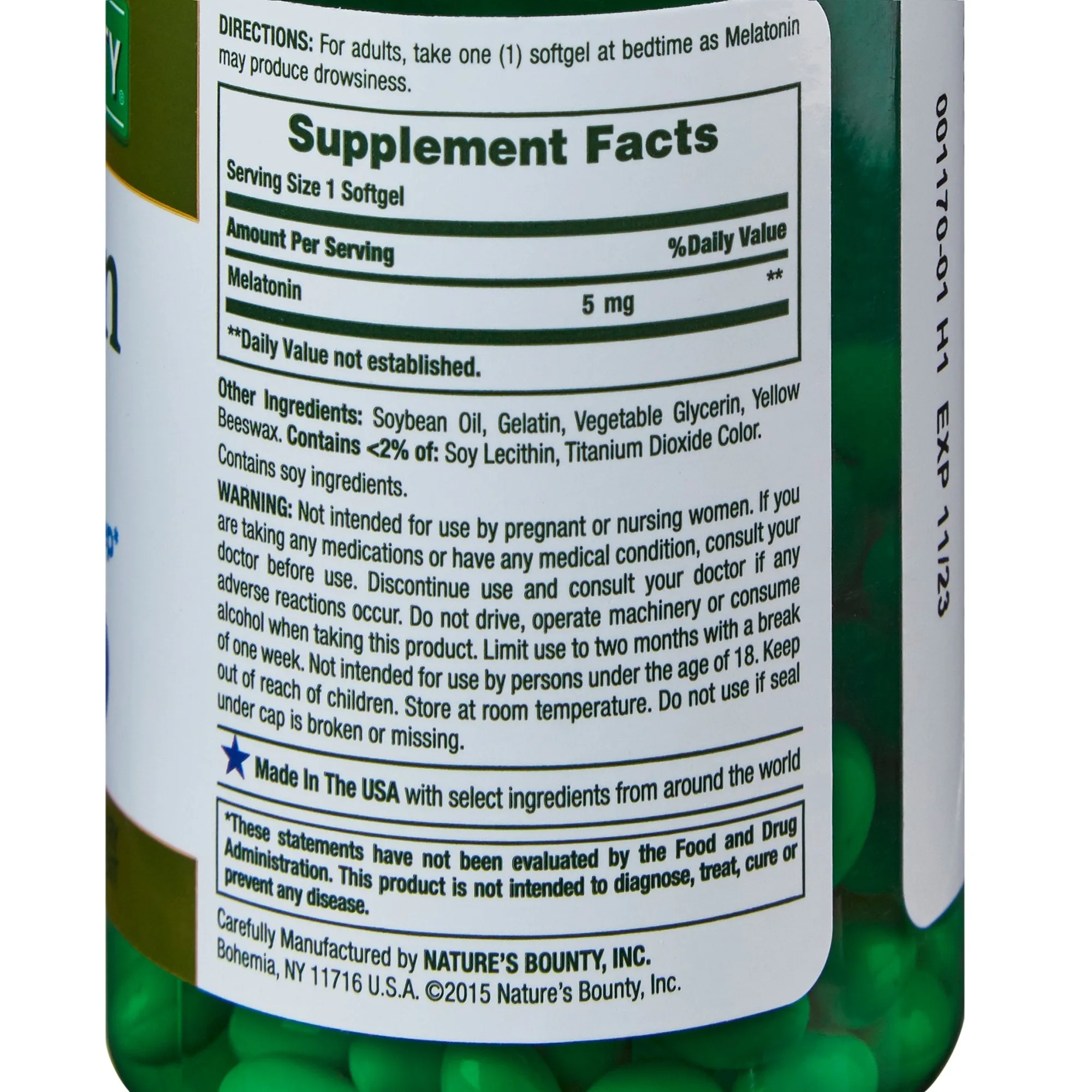 Nature's Bounty® Melatonin Natural Sleep Aid