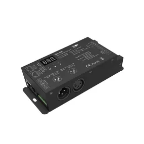 Novabright Regir 3CH D3-XE 30A DMX Decoder PWM Flicker Free Smooth Dimming 12V-36V Digital Display 2000Hz for RGB LED Lights 10A/CH