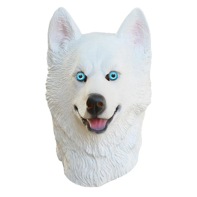 Novelty Halloween Costume Under Dog Party Latex Dog Head Mask