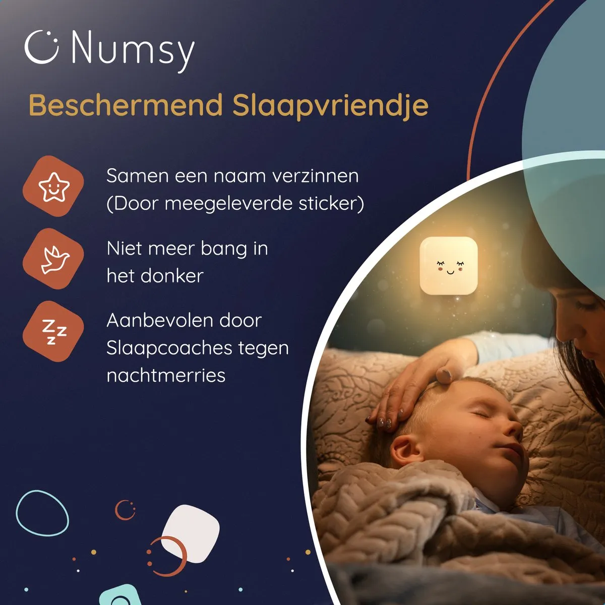 Numsy Night light Automatic sensor plug light set of 2 | Lumi