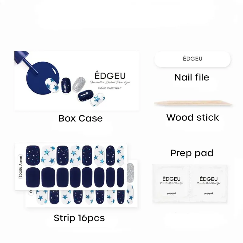 Perfect Gel Nail Wraps | 7 tonos (No se requiere LED)