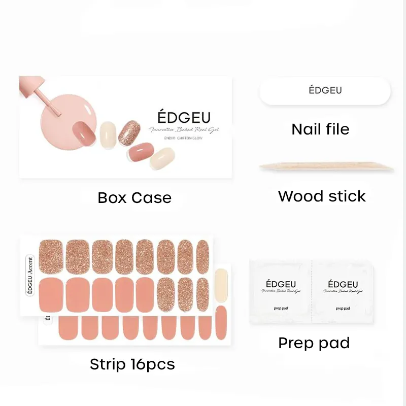 Perfect Gel Nail Wraps | 7 tonos (No se requiere LED)