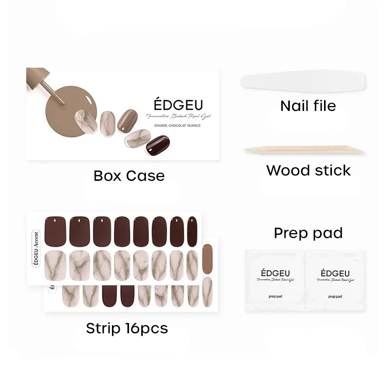 Perfect Gel Nail Wraps | 7 tonos (No se requiere LED)