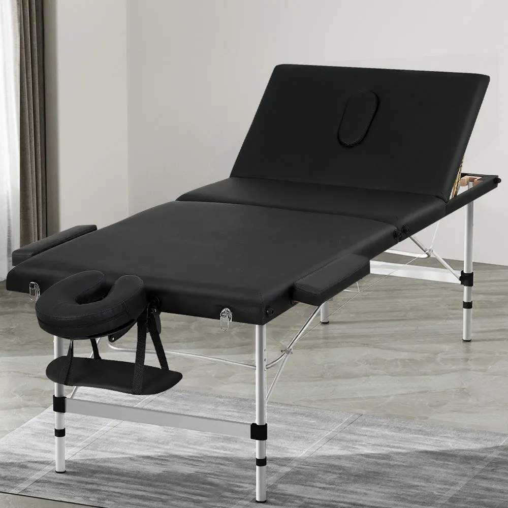 Portable 3 Fold Massage Table 300kg Capacity - Zenses