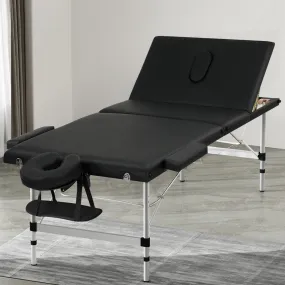 Portable 3 Fold Massage Table 300kg Capacity - Zenses