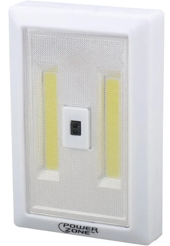 PowerZone 12759 LED Light Switch, AAA Battery, 1 -Lamp, Motion Sensor Light Switch Lamp, 180 Lumens, White :EA: QUANTITY: 12