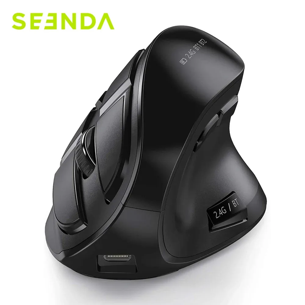 Rechargeable Bluetooth Vertical Mouse for Computer & Laptop