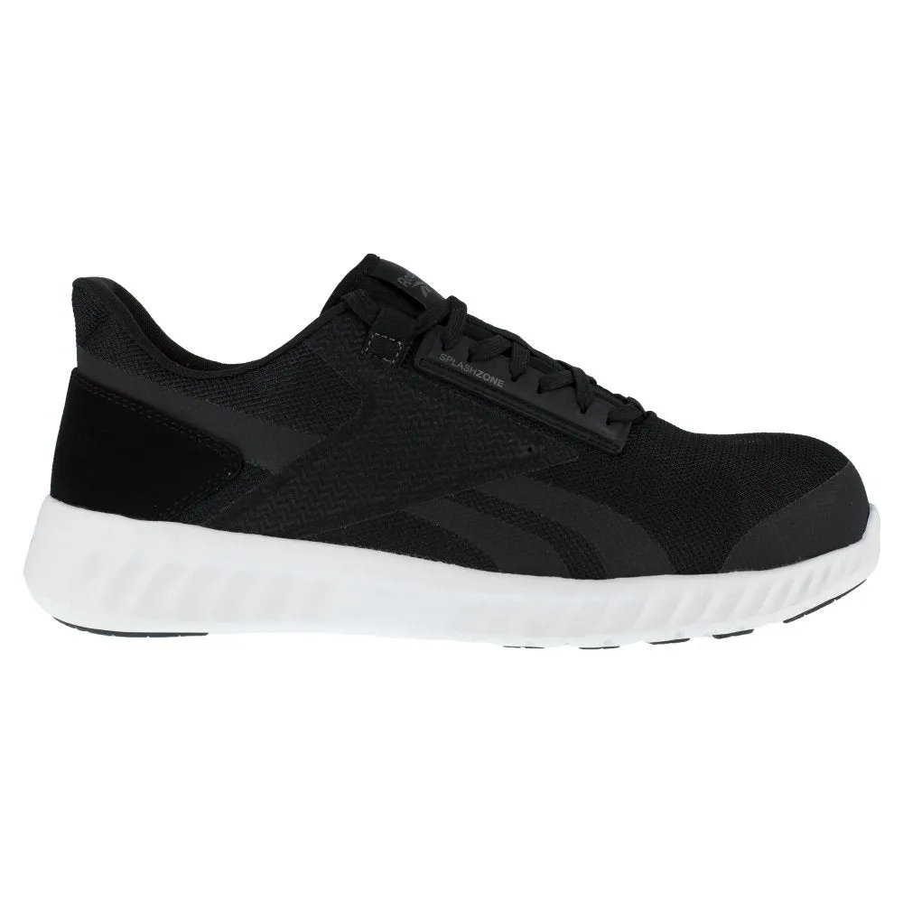 Reebok Women's Sublite Legend Athletic Work Shoe Composite Toe Rb423 In Black And White