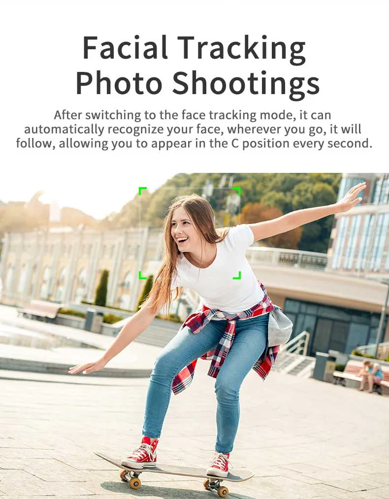 Robo 360 Rotation Smart AI Gimbal - Live Video Recording and Object Motion Tracking
