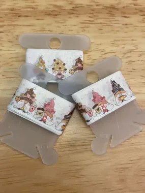 Sample Card of Coffee Gnomes with Sweet Cookie Washi Tapes