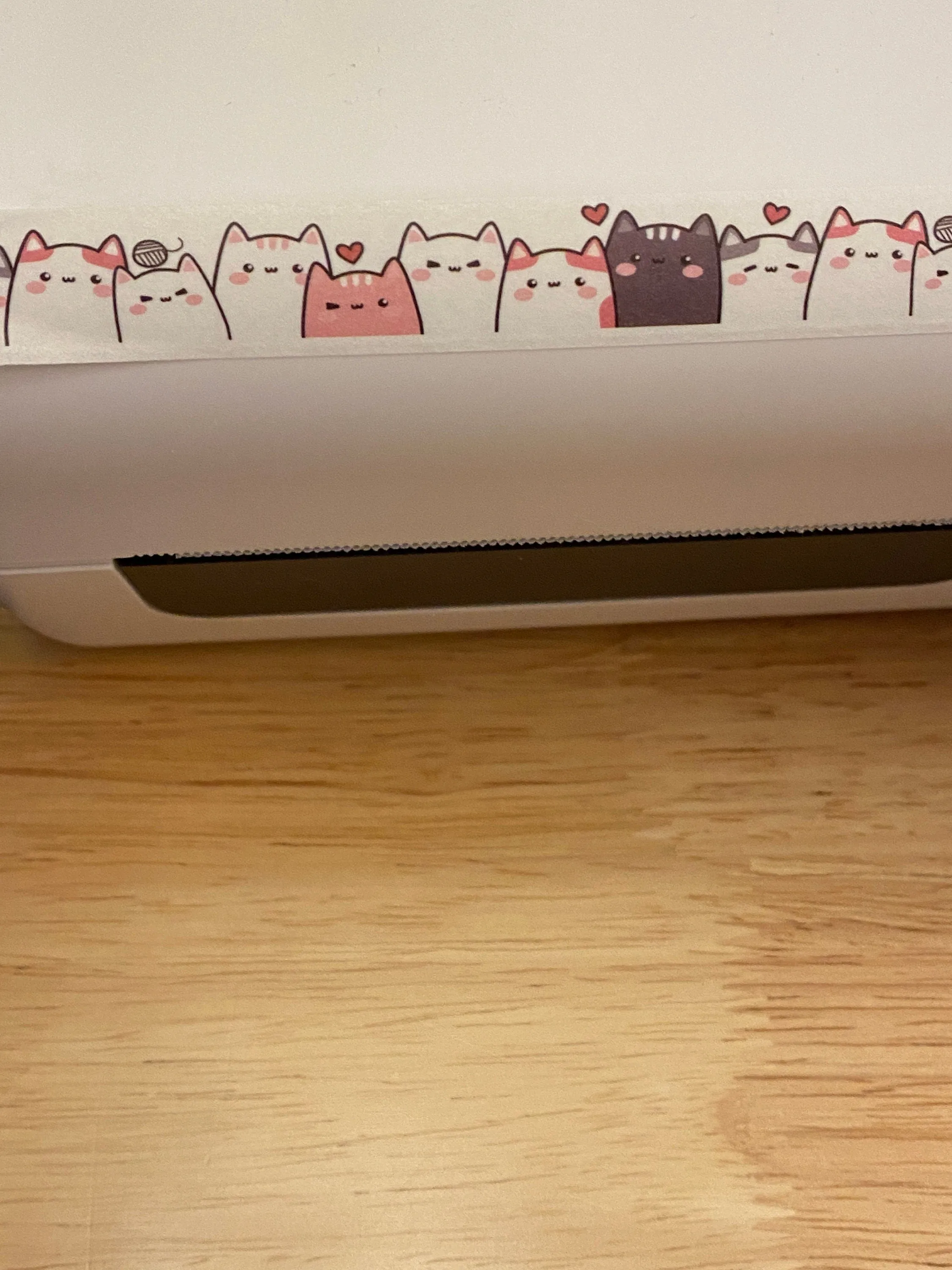 Sample Card of Multi Cats Standing Washi Tape