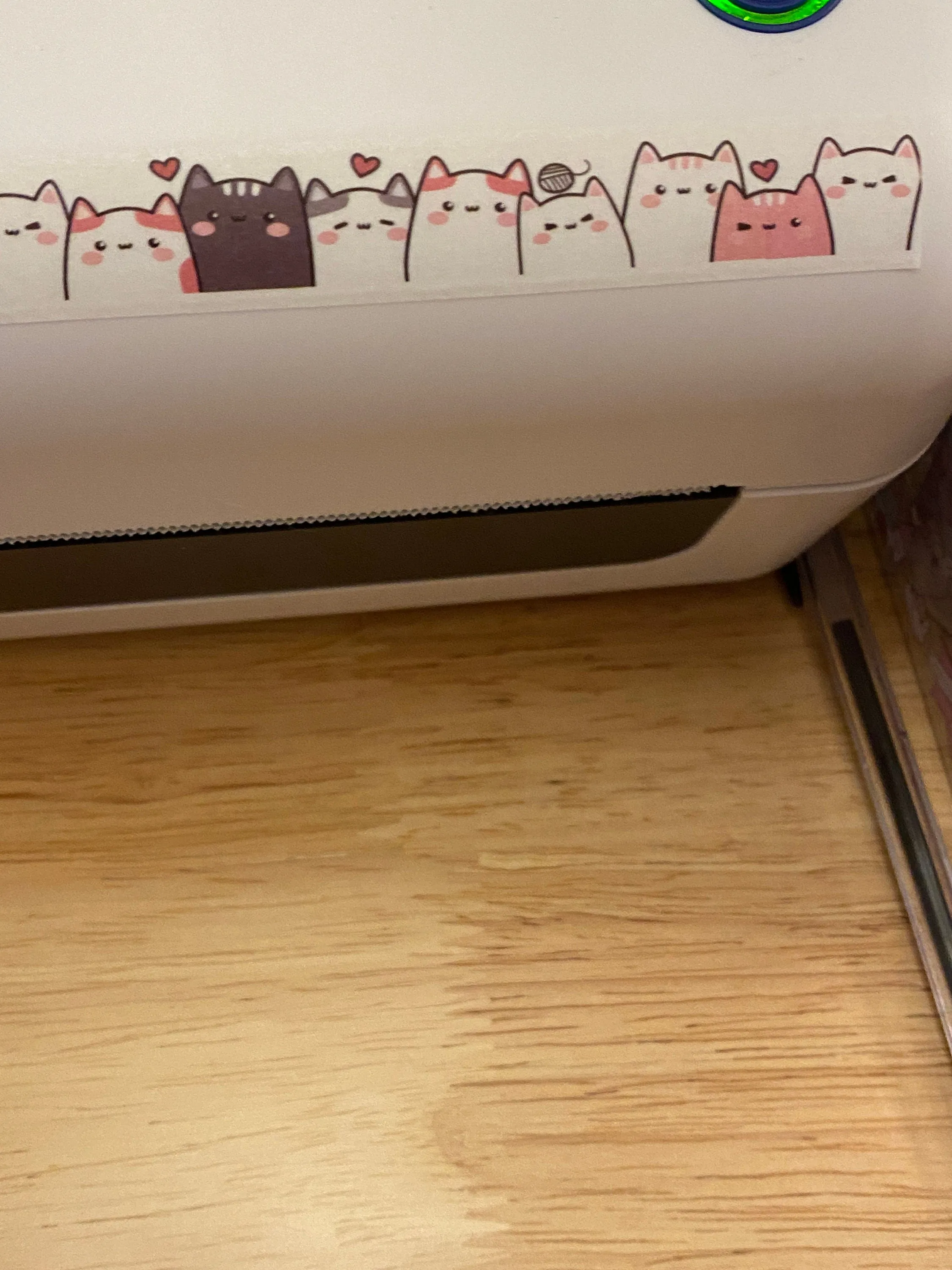 Sample Card of Multi Cats Standing Washi Tape