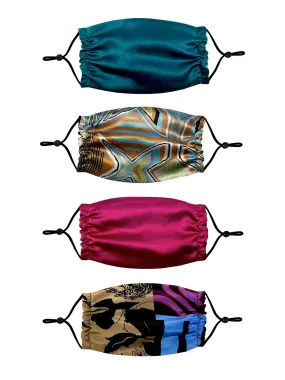 Set of 4 Silk Masks