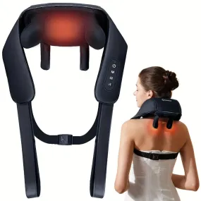shiatsu neck pillow shoulder kneading thermal selfcare therapy massager ✈️ free.shipping