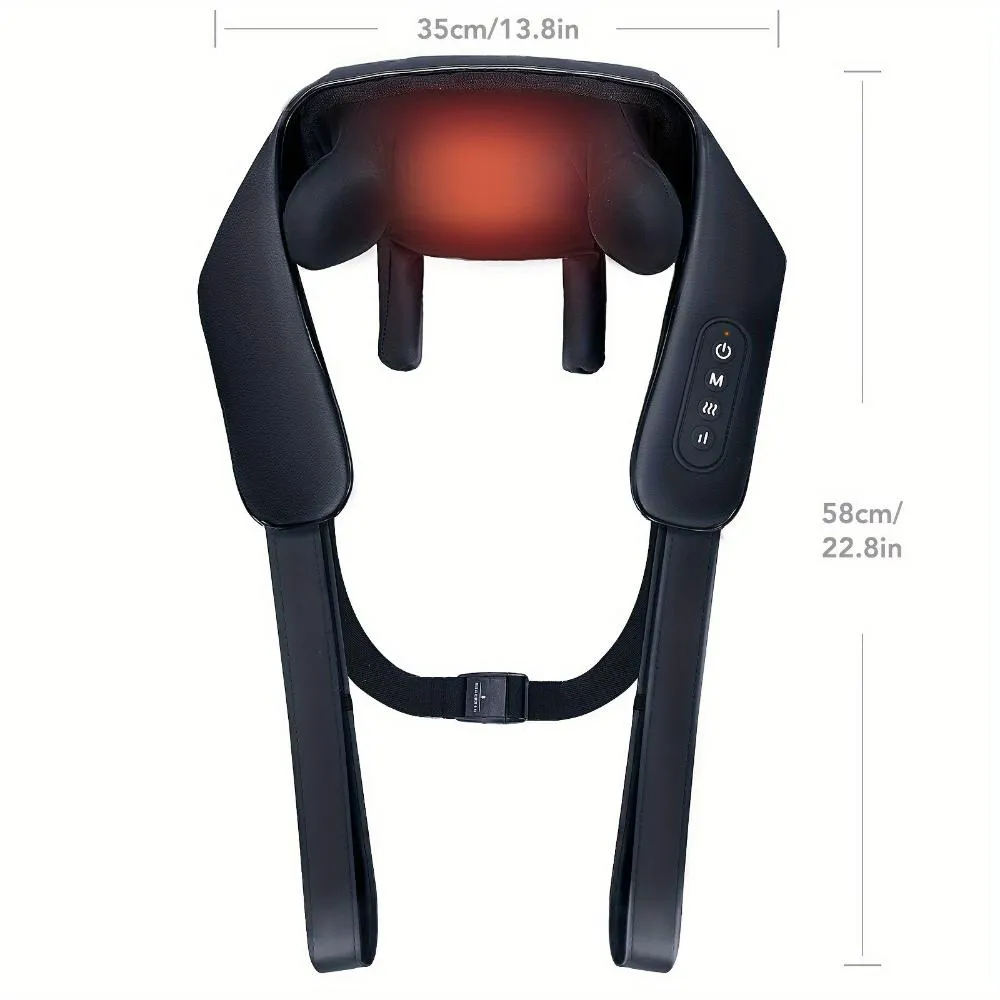 shiatsu neck pillow shoulder kneading thermal selfcare therapy massager ✈️ free.shipping