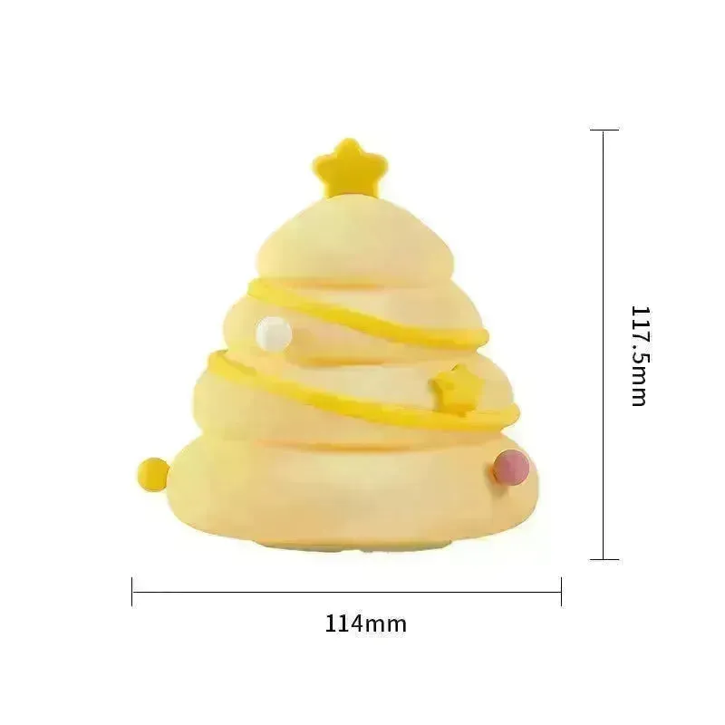 Silicone Christmas Tree Night Lights USB Rechargeable Cute Cartoon Kid Birthday Gifts