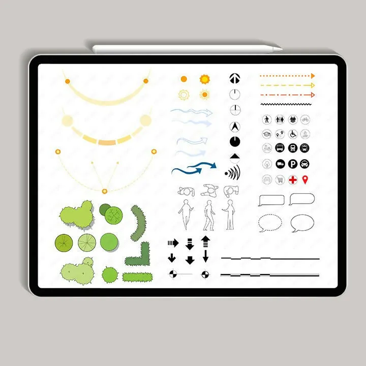 Site Analysis Symbols