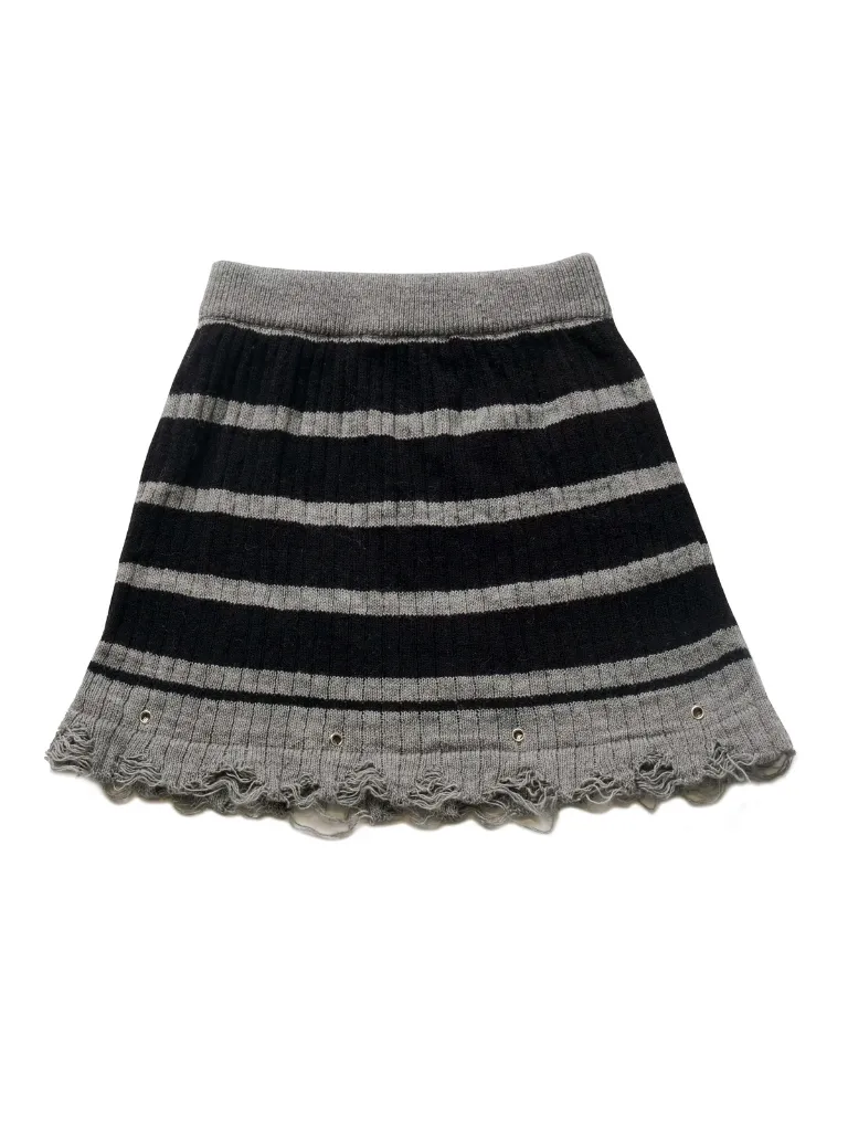Skirt Off-the-shoulder   V-neck Lazy Knit