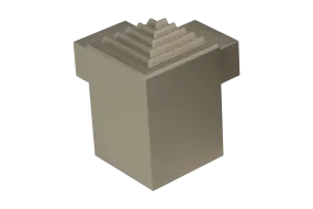 SQUARESTEP LED External corner - 7/16 - champagne anodized - aluminum